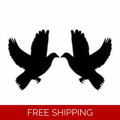 2 Doves Die Cut Vinyl Decal sticker 2 Doves Die Cut Vinyl Decal sticker